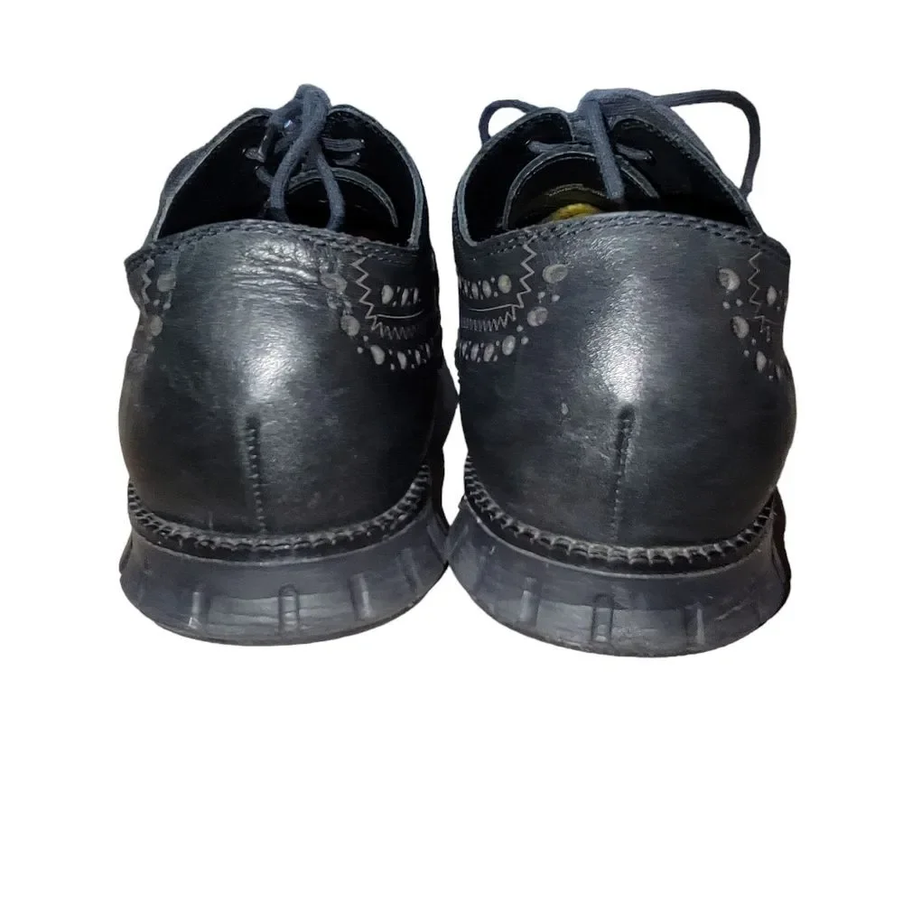 Cole Haan Zerogrand Mens Shoes Black Leather Wingtip Oxford Size 11